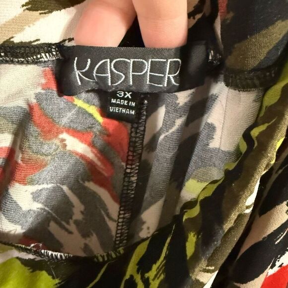 Kasper womens size 3X floral pull on maxi‎ skirt elastic waist ￼ - Picture 5 of 6